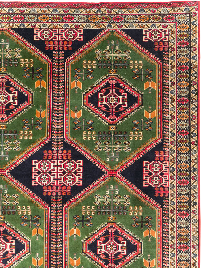 Vintage Turkoman Carpet, No.28323 - Gss