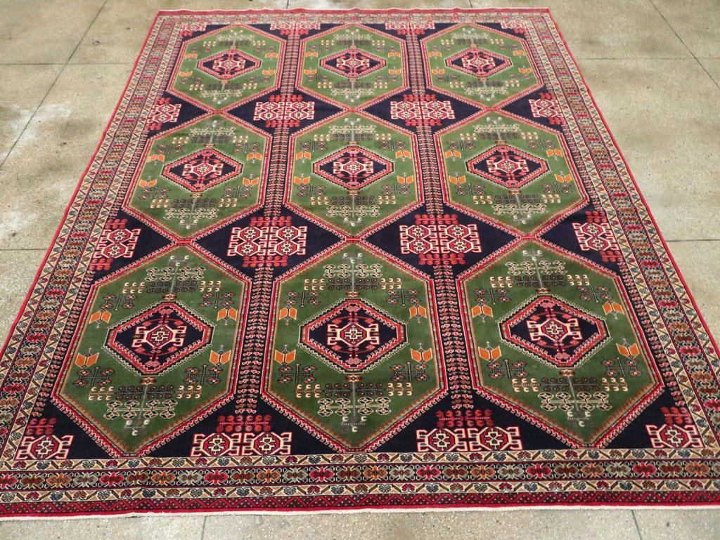 Vintage Turkoman Carpet, No.28323 - Gss