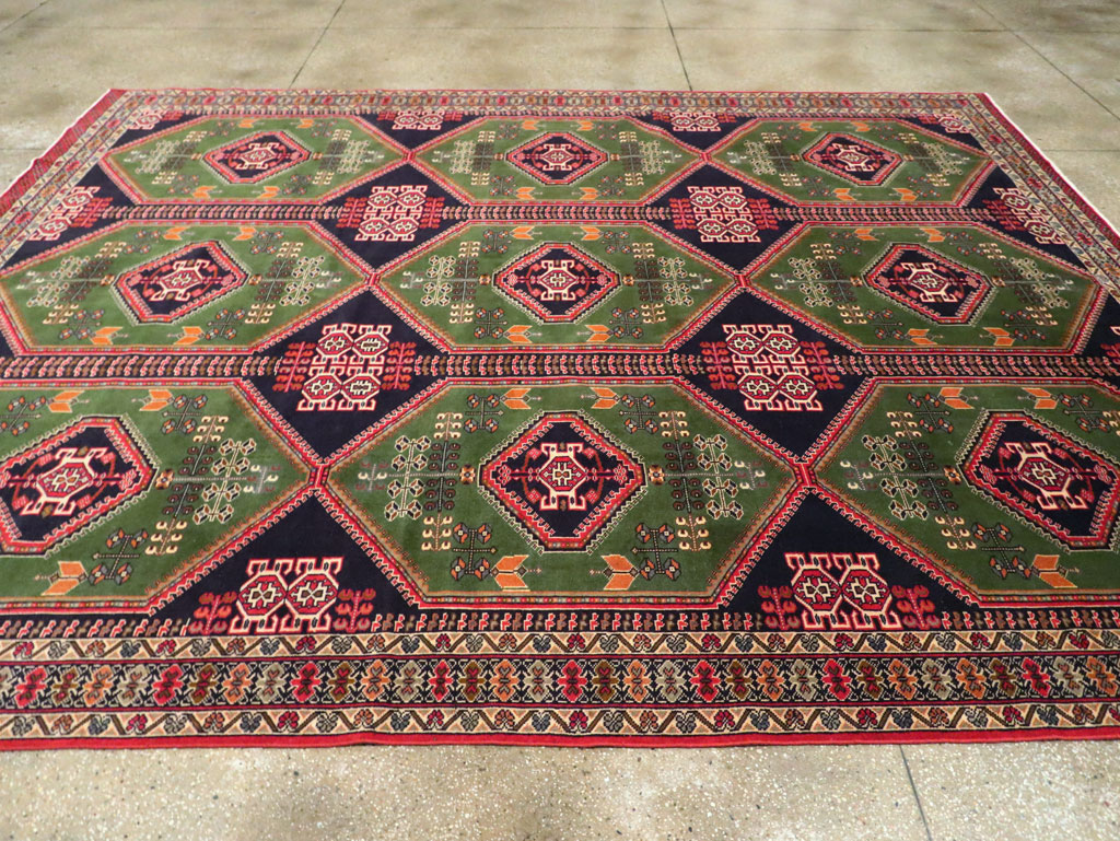 Vintage Turkoman Carpet, No.28323 - Gss