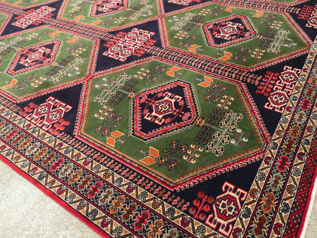 Vintage Turkoman Carpet, No.28323 - Gss