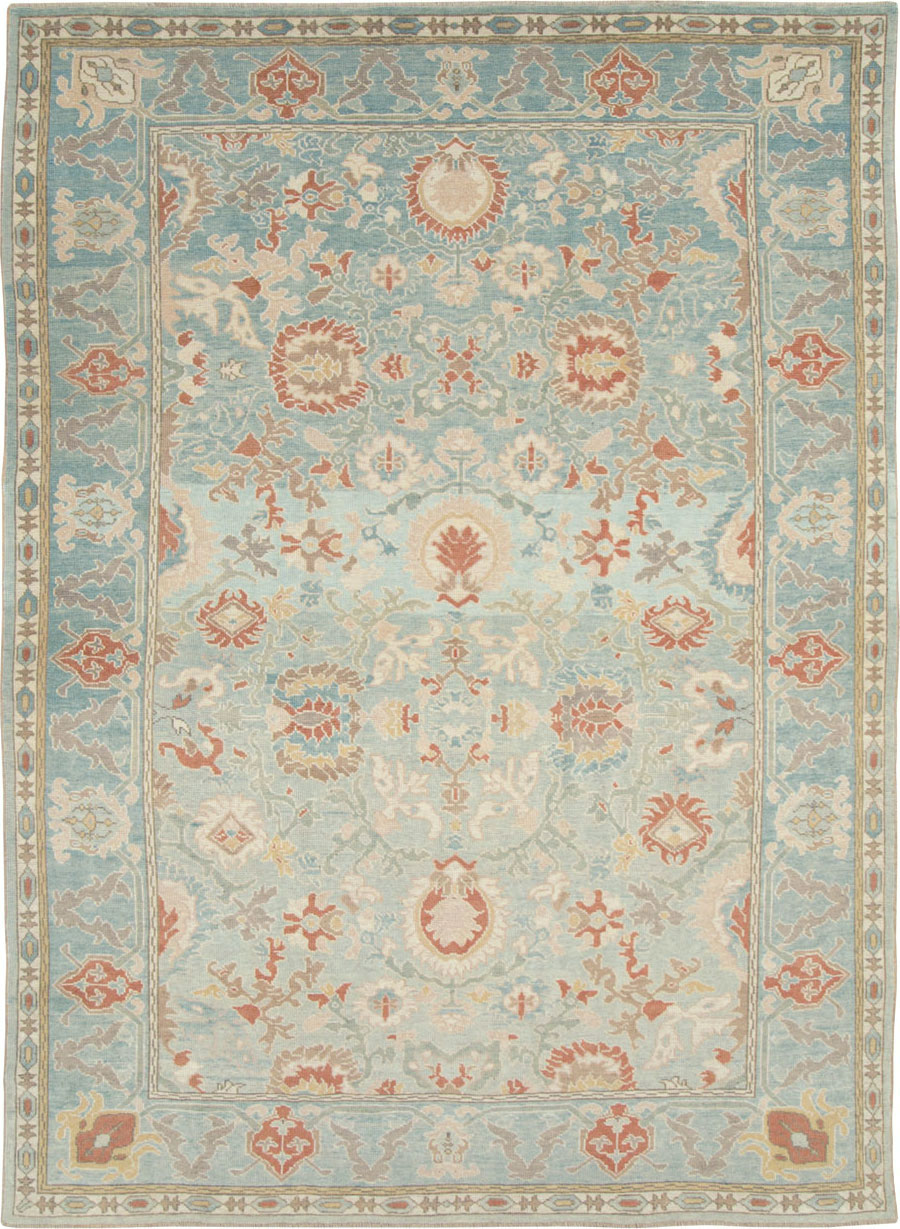 Modern Turkish Oushak Carpet, No.28332 - Gss