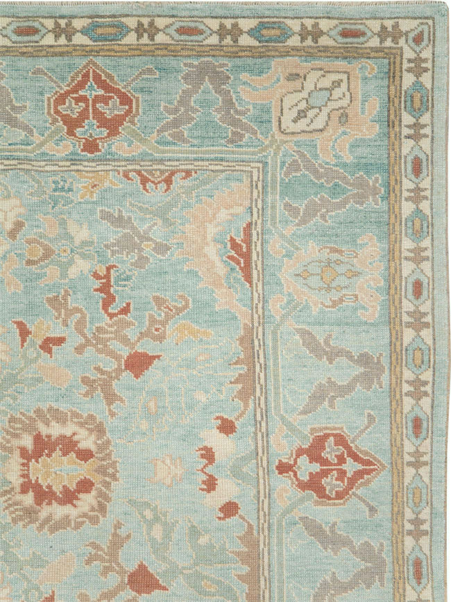 Modern Turkish Oushak Carpet, No.28332 - Gss