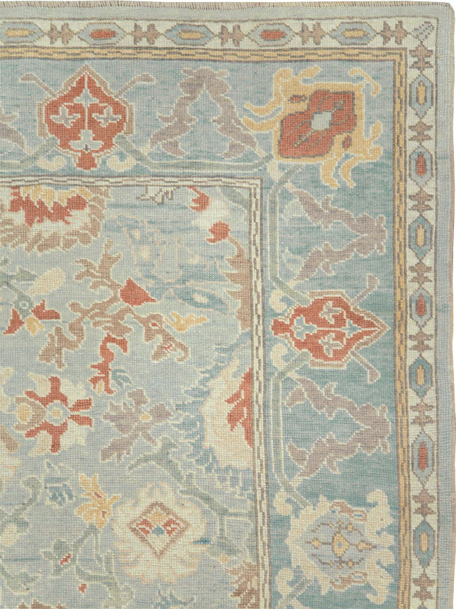 Modern Turkish Oushak Carpet, No.28332 - Gss