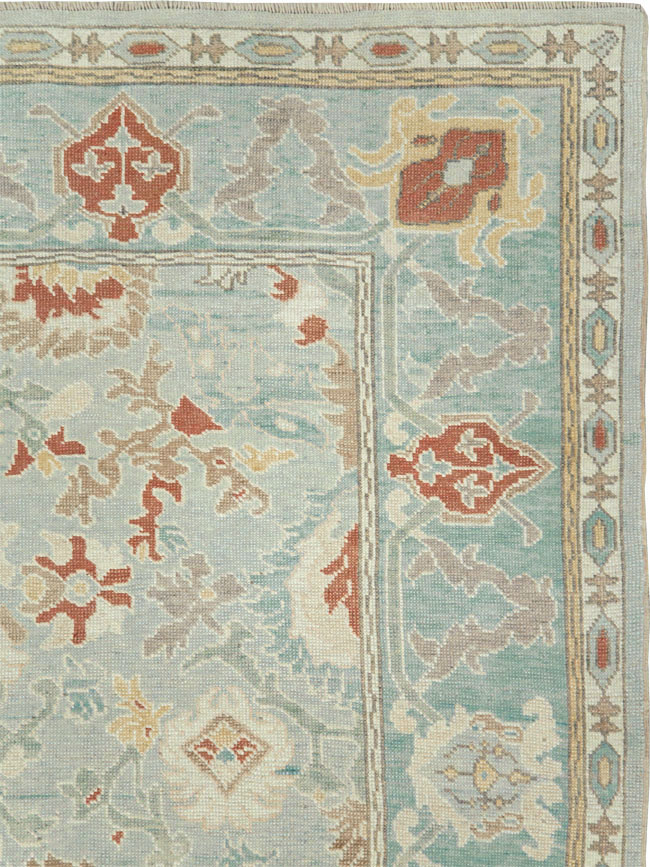 Modern Turkish Oushak Carpet, No.28332 - Gss