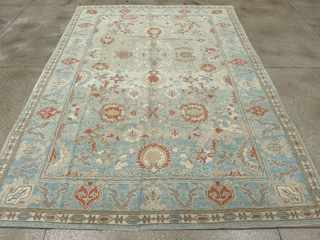 Modern Turkish Oushak Carpet, No.28332 - Gss