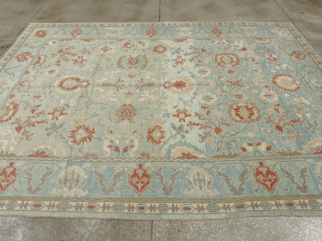 Modern Turkish Oushak Carpet, No.28332 - Gss