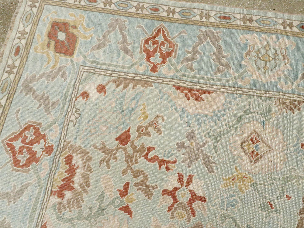 Modern Turkish Oushak Carpet, No.28332 - Gss