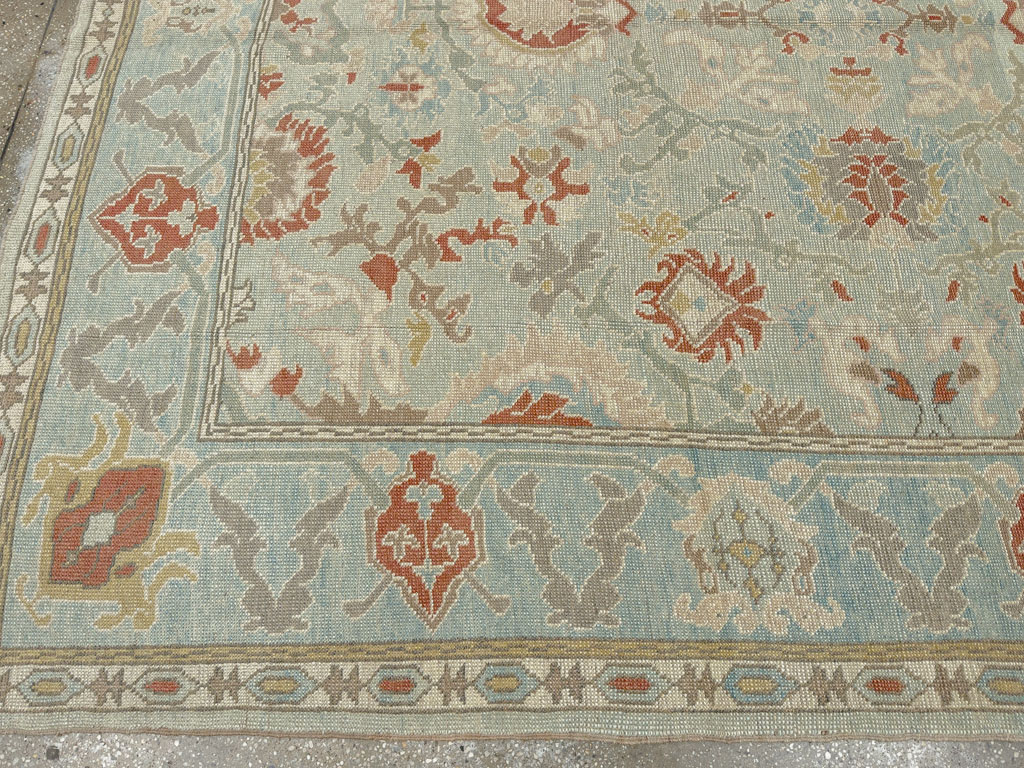 Modern Turkish Oushak Carpet, No.28332 - Gss