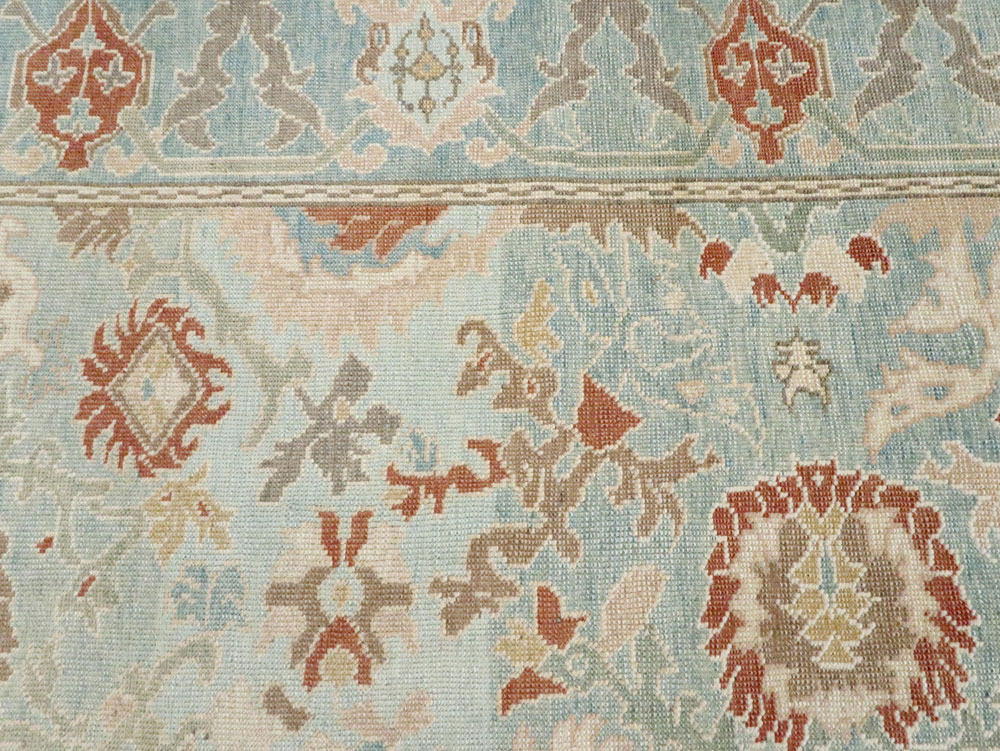 Modern Turkish Oushak Carpet, No.28332 - Gss