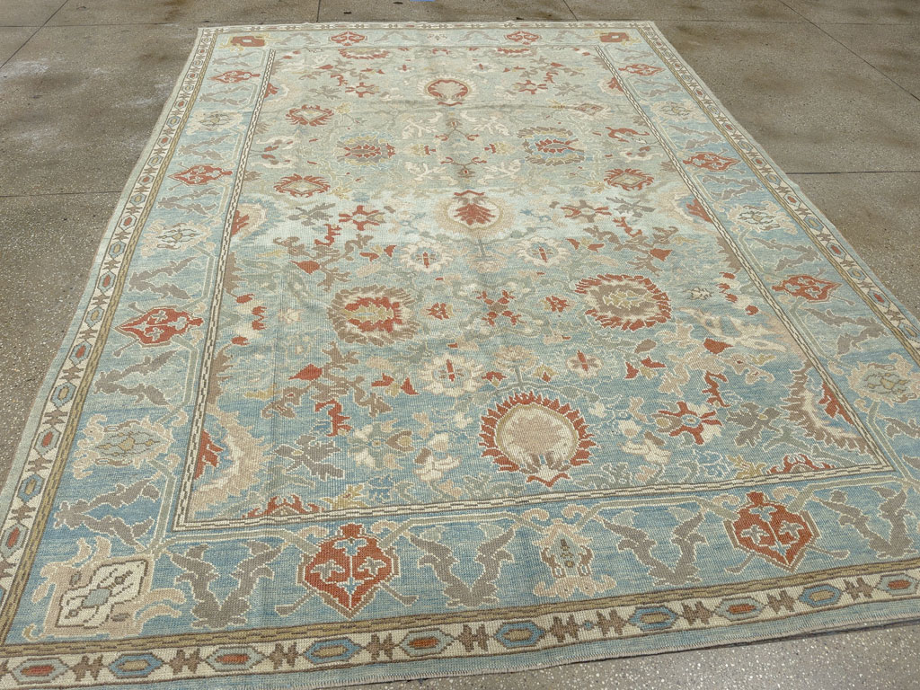 Modern Turkish Oushak Carpet, No.28332 - Gss