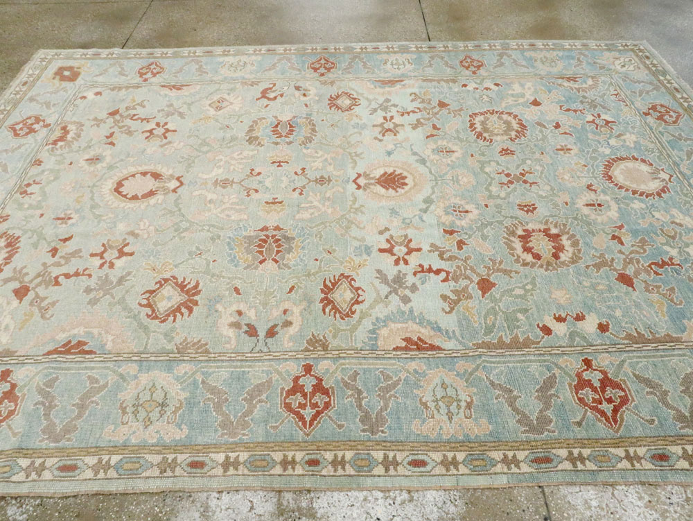 Modern Turkish Oushak Carpet, No.28332 - Gss