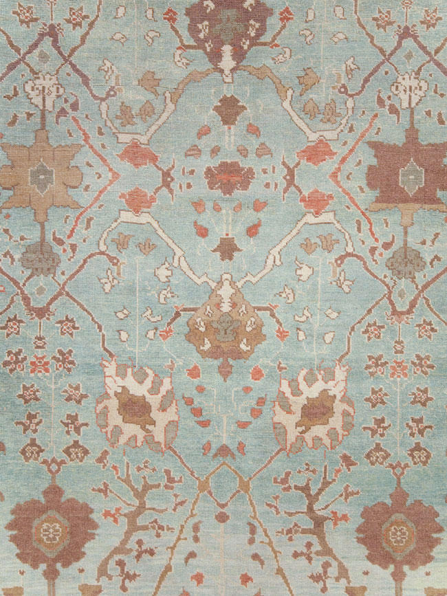 Modern Turkish Oushak Room Size Carpet, No.28336 - Gss