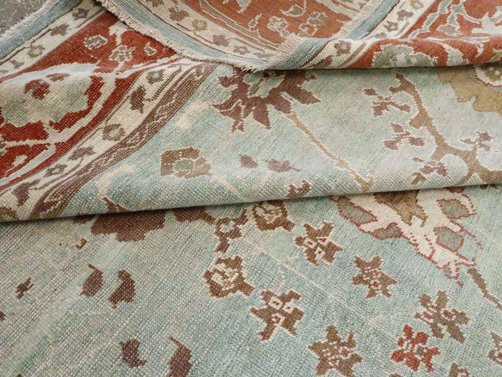 Modern Turkish Oushak Room Size Carpet, No.28336 - Gss