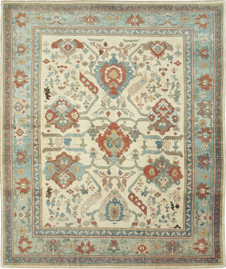 Modern Turkish Oushak Carpet, No.28338 - Gss