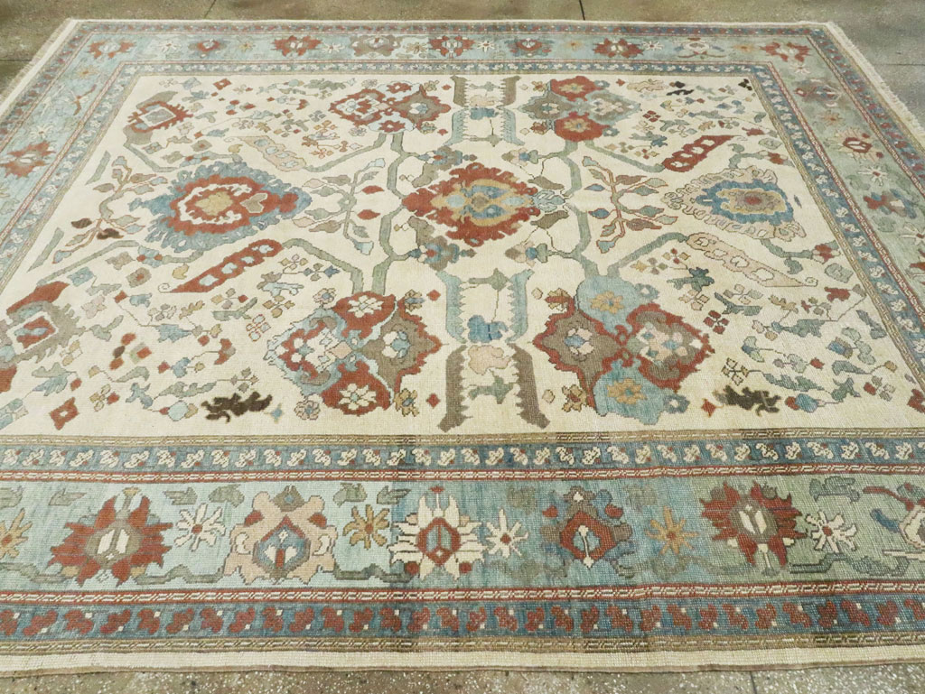 Modern Turkish Oushak Carpet, No.28338 - Gss