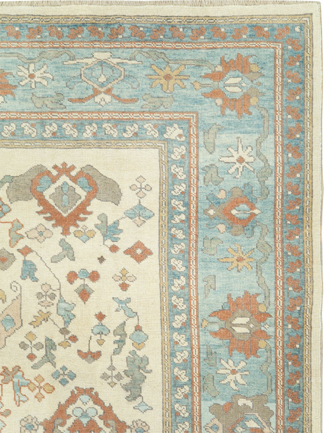 Modern Turkish Oushak Carpet, No.28338 - Gss