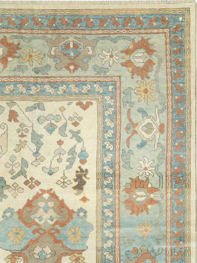 Modern Turkish Oushak Carpet, No.28338 - Gss