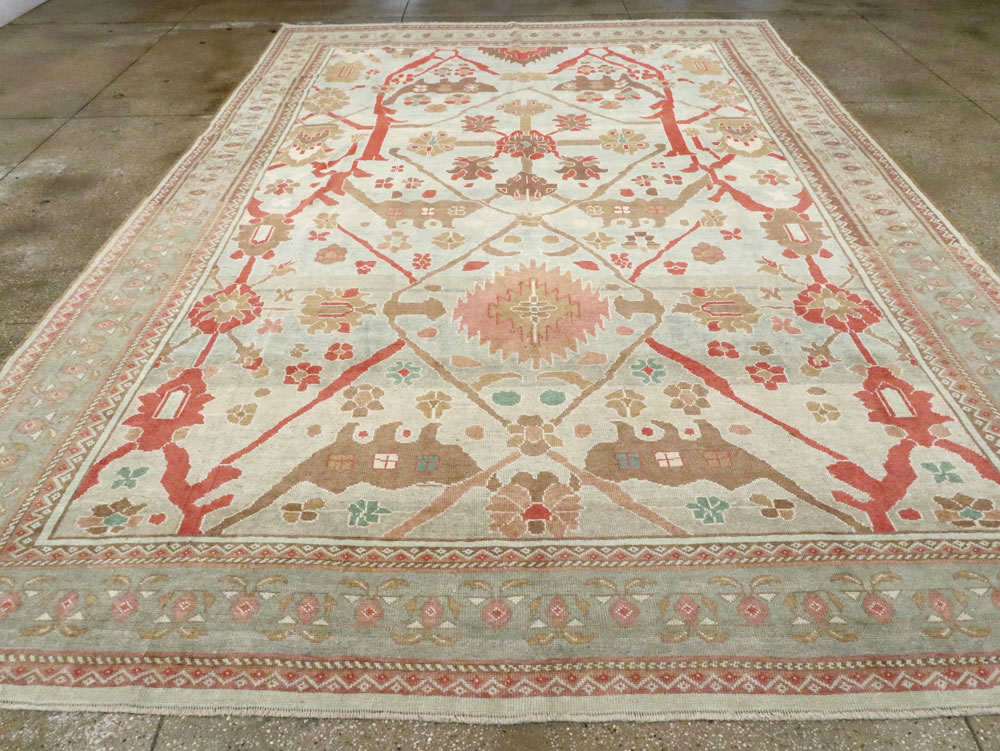 Modern Turkish Oushak Style Carpet, No.28341 - Gss