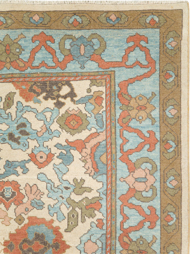 Modern Turkish Oushak Small Room Size Carpet, No.28343 - Gss