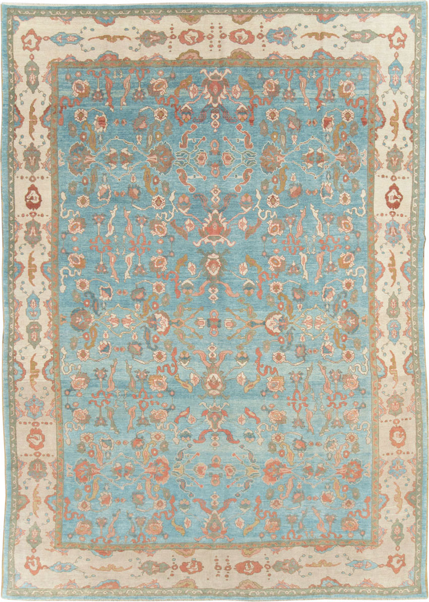 Contemporary Turkish Oushak Room Size Carpet, No.28346 - Gss