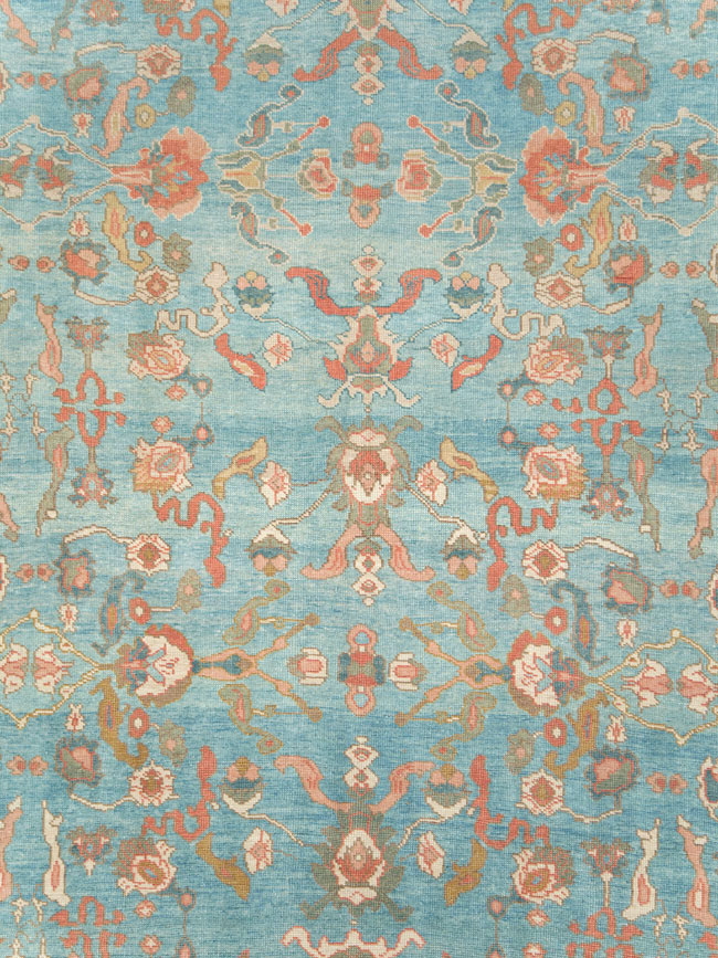 Contemporary Turkish Oushak Room Size Carpet, No.28346 - Gss