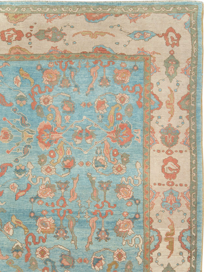 Contemporary Turkish Oushak Room Size Carpet, No.28346 - Gss