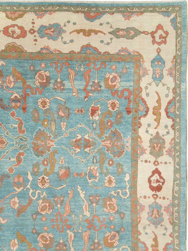 Contemporary Turkish Oushak Room Size Carpet, No.28346 - Gss