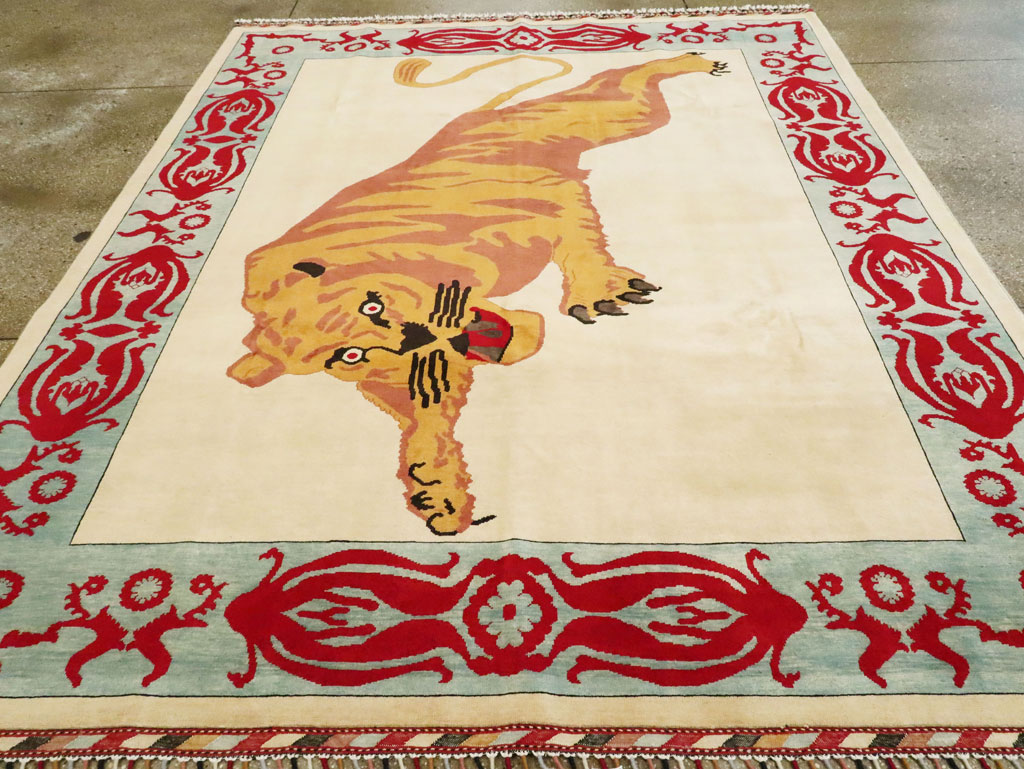 Modern Turkish Pictorial Carpet, No.28351 - Gss