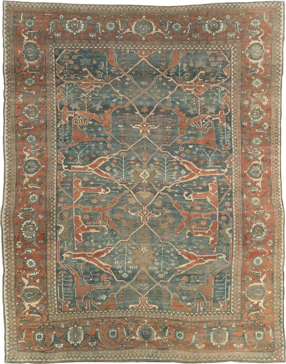 Antique Persian Bidjar Room Size Carpet, No.28354 - Gss