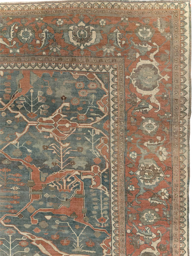 Antique Persian Bidjar Room Size Carpet, No.28354 - Gss