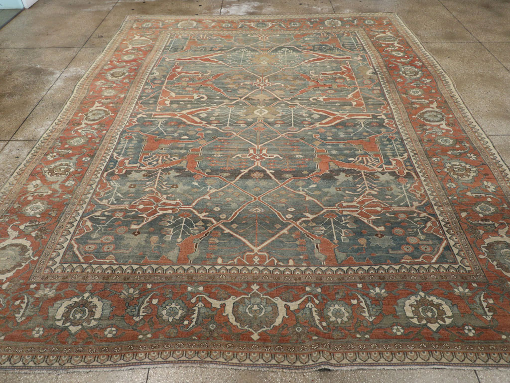 Antique Persian Bidjar Room Size Carpet, No.28354 - Gss