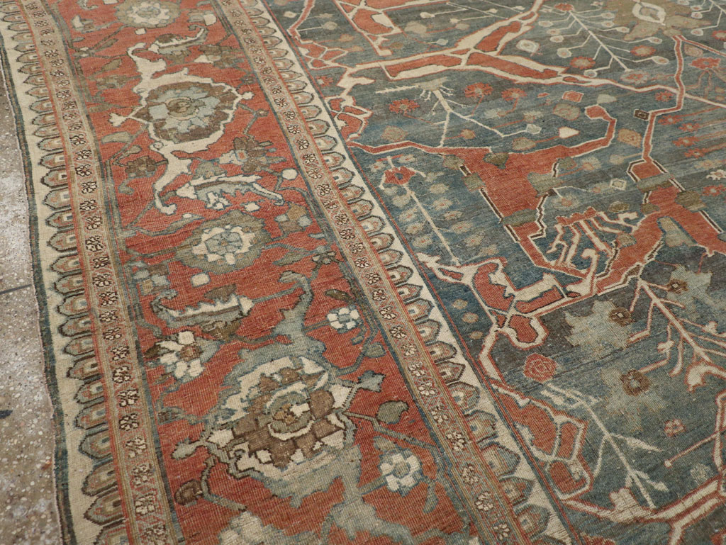 Antique Persian Bidjar Room Size Carpet, No.28354 - Gss