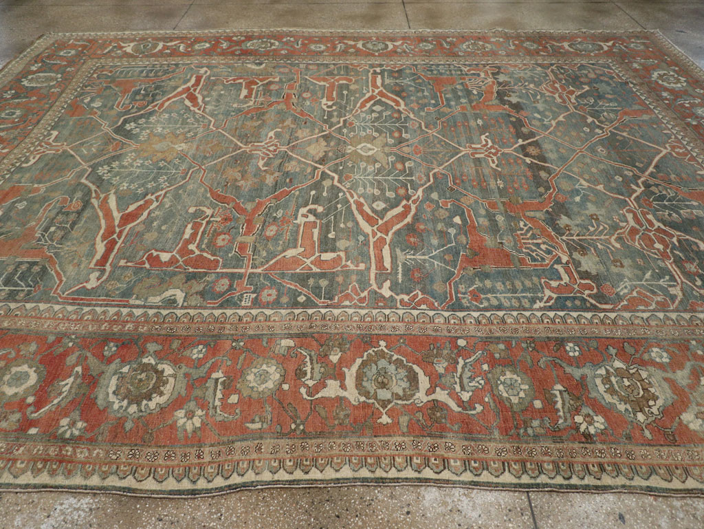 Antique Persian Bidjar Room Size Carpet, No.28354 - Gss
