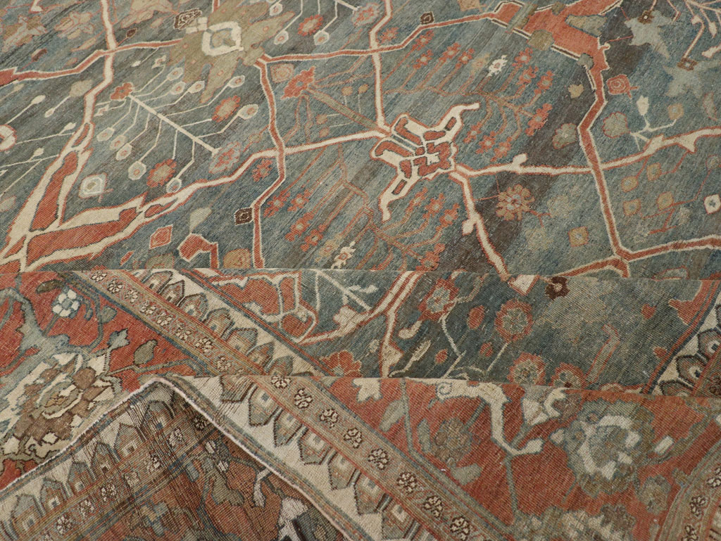Antique Persian Bidjar Room Size Carpet, No.28354 - Gss