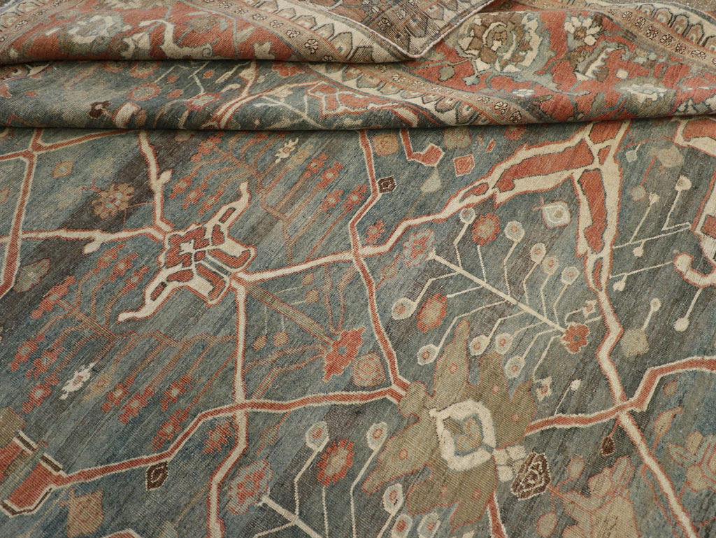 Antique Persian Bidjar Room Size Carpet, No.28354 - Gss