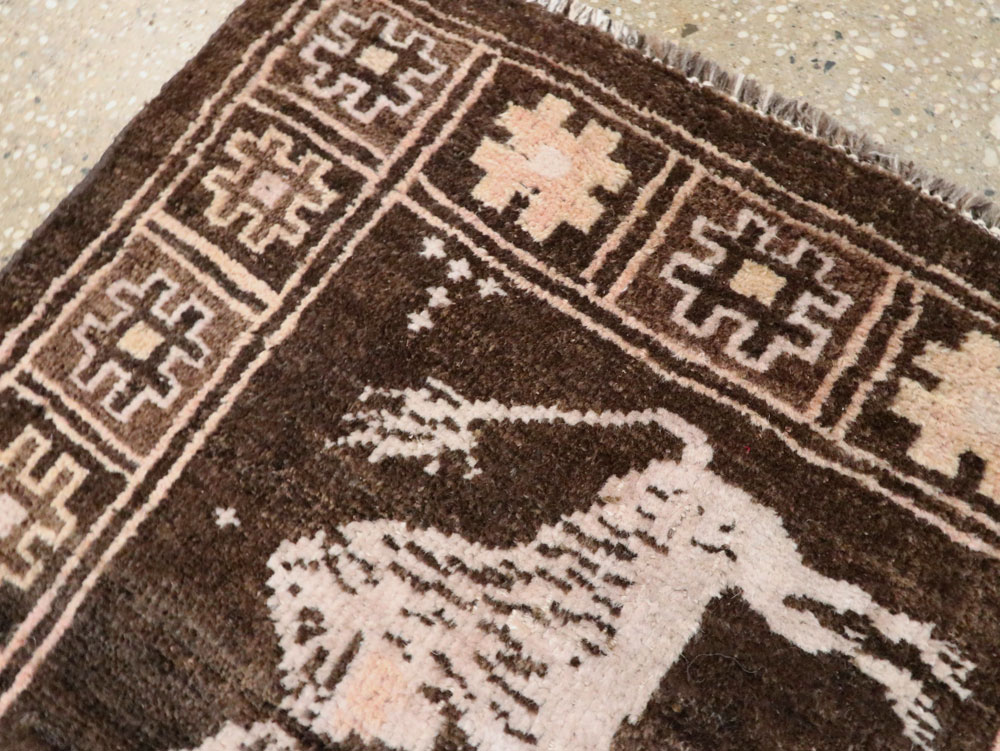 Vintage Turkish Anatolian Pictorial Rug, No.28355 - Gss