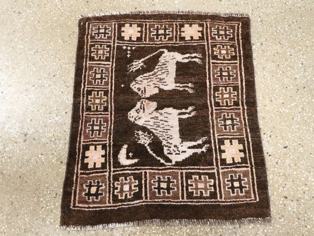 Vintage Turkish Anatolian Pictorial Rug, No.28355 - Gss