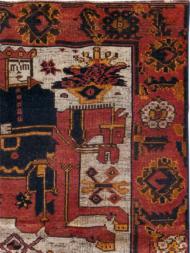 Vintage Persian Bakhtiari Rug, No.28362 - Gss