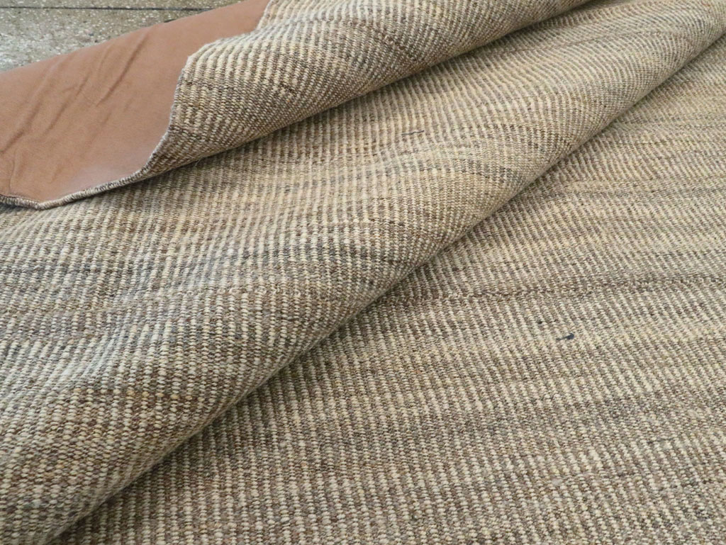 Vintage Persian Room Size Flatweave Rug, No.28373 - Gss