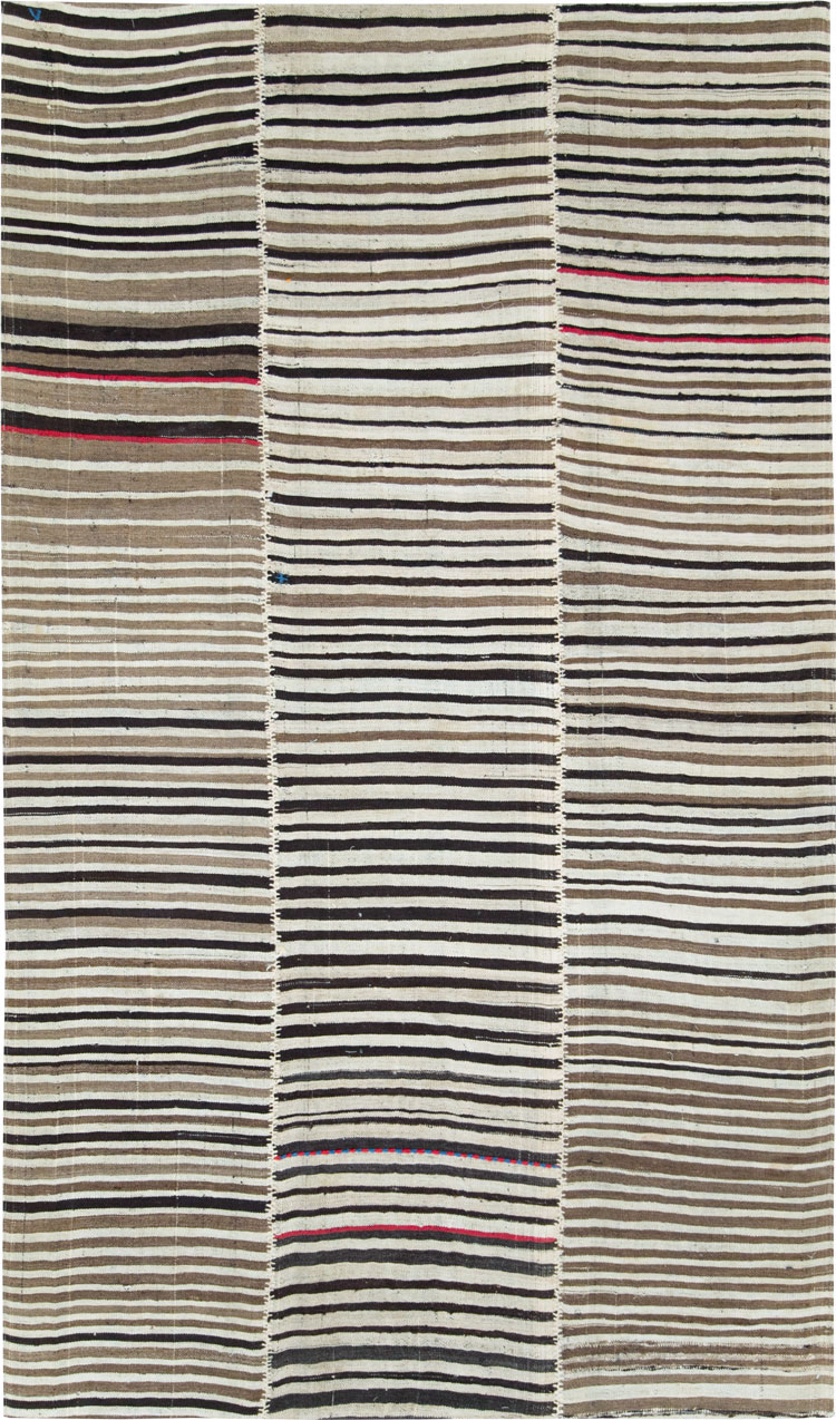 Vintage Persian Flatweave Kilim Accent Rug, No.28379 - Gss