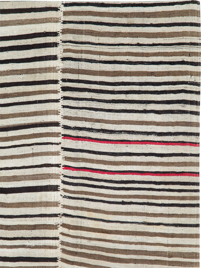 Vintage Persian Flatweave Kilim Accent Rug, No.28379 - Gss