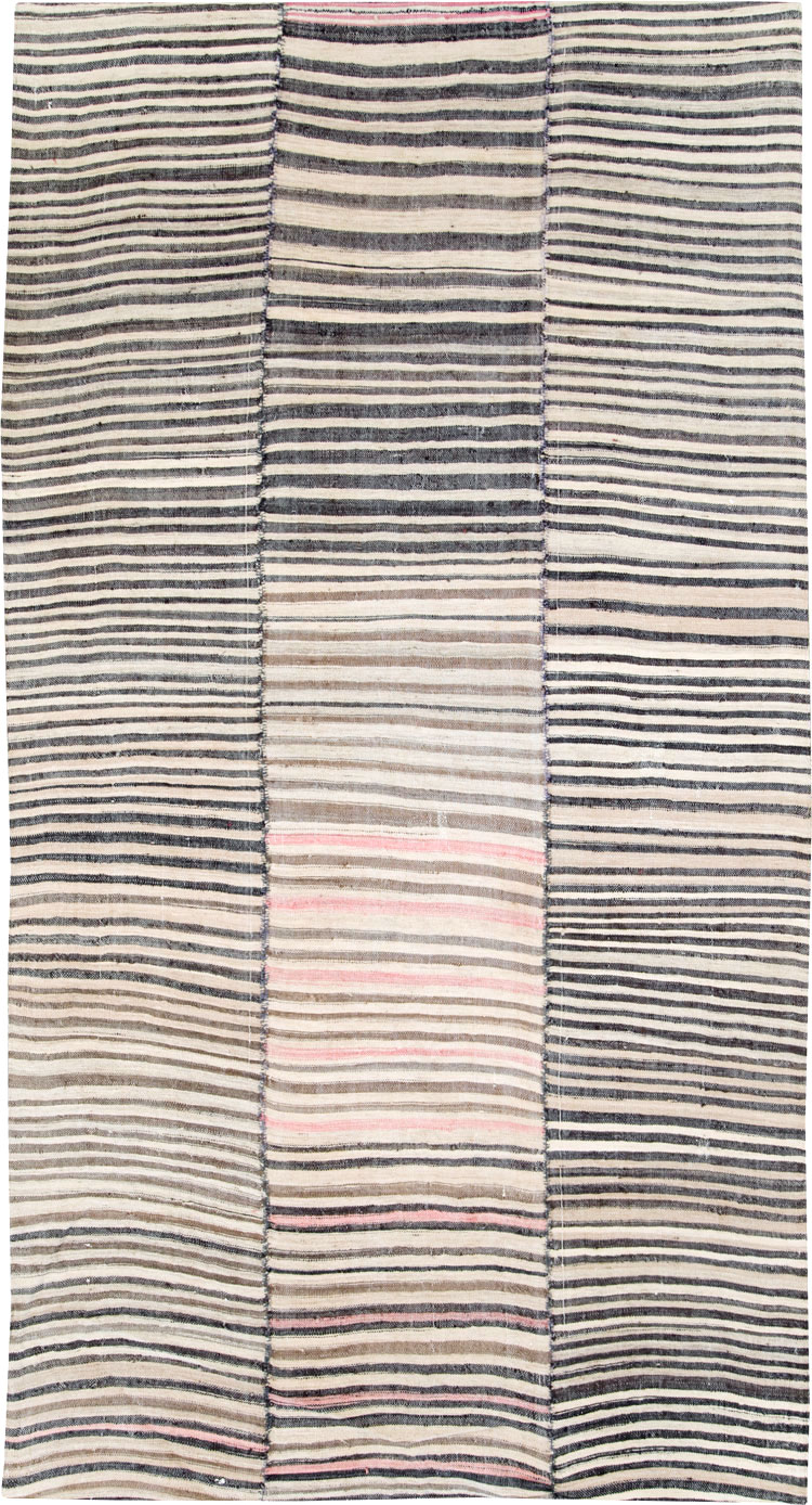 Vintage Persian Flatweave Kilim Rug, No.28380 - Gss