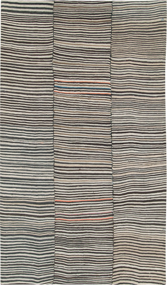 Vintage Persian Flatweave Kilim Rug, No.28384 - Gss