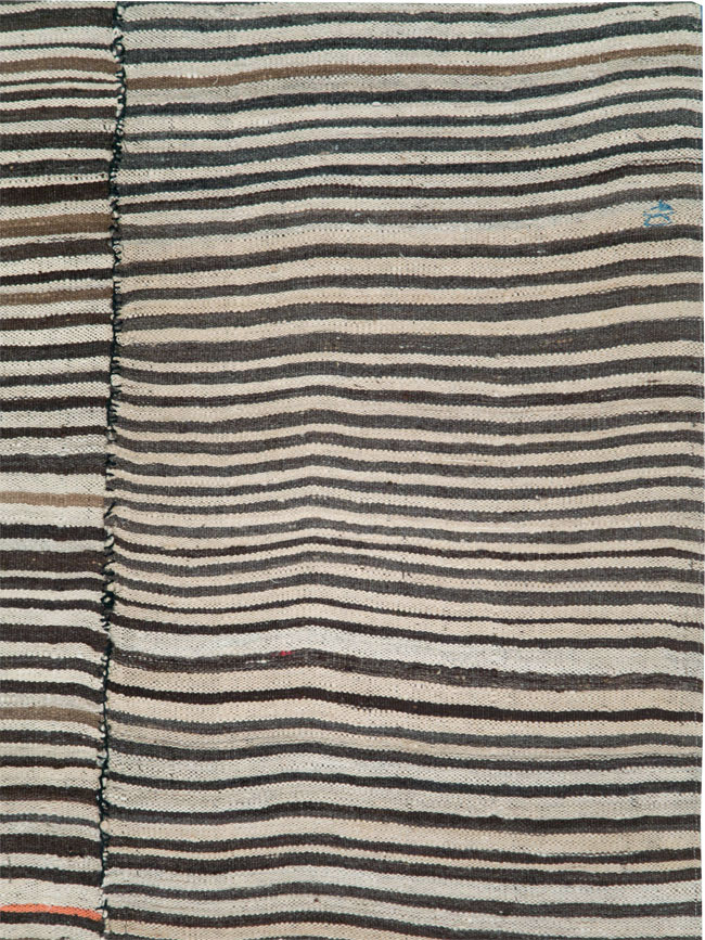 Vintage Persian Flatweave Kilim Rug, No.28384 - Gss