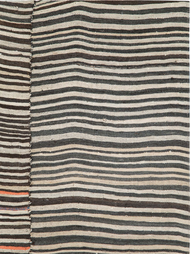 Vintage Persian Flatweave Kilim Rug, No.28384 - Gss