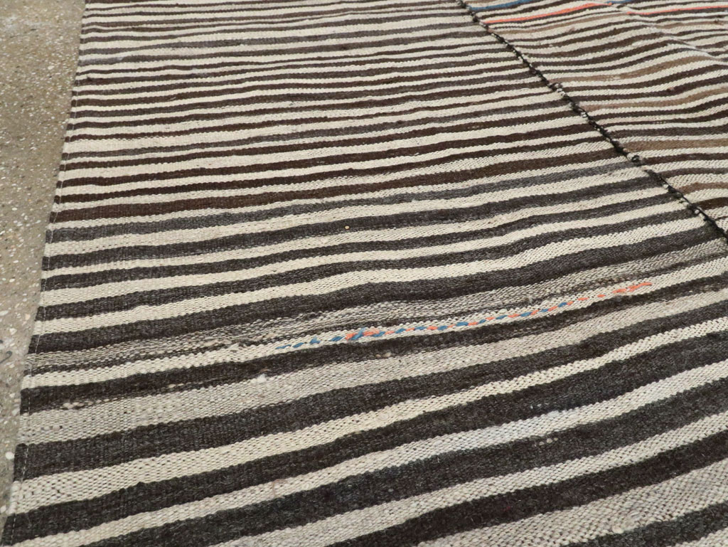 Vintage Persian Flatweave Kilim Rug, No.28384 - Gss