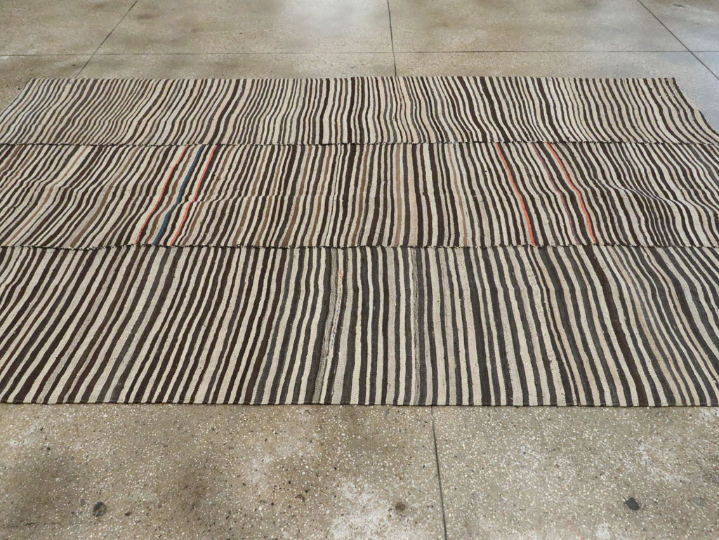Vintage Persian Flatweave Kilim Rug, No.28384 - Gss