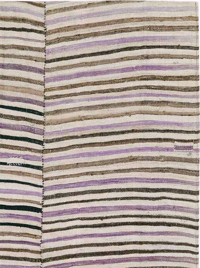 Vintage Persian Flatweave Kilim Accent Rug, No.28386 - Gss