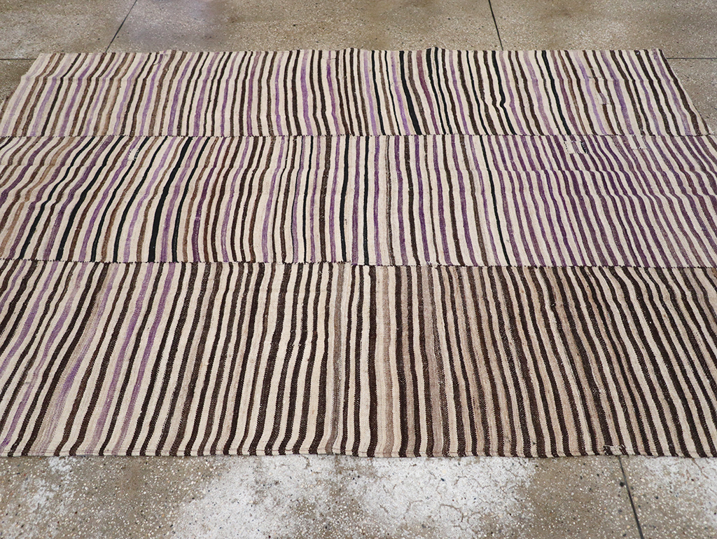 Vintage Persian Flatweave Kilim Accent Rug, No.28386 - Gss