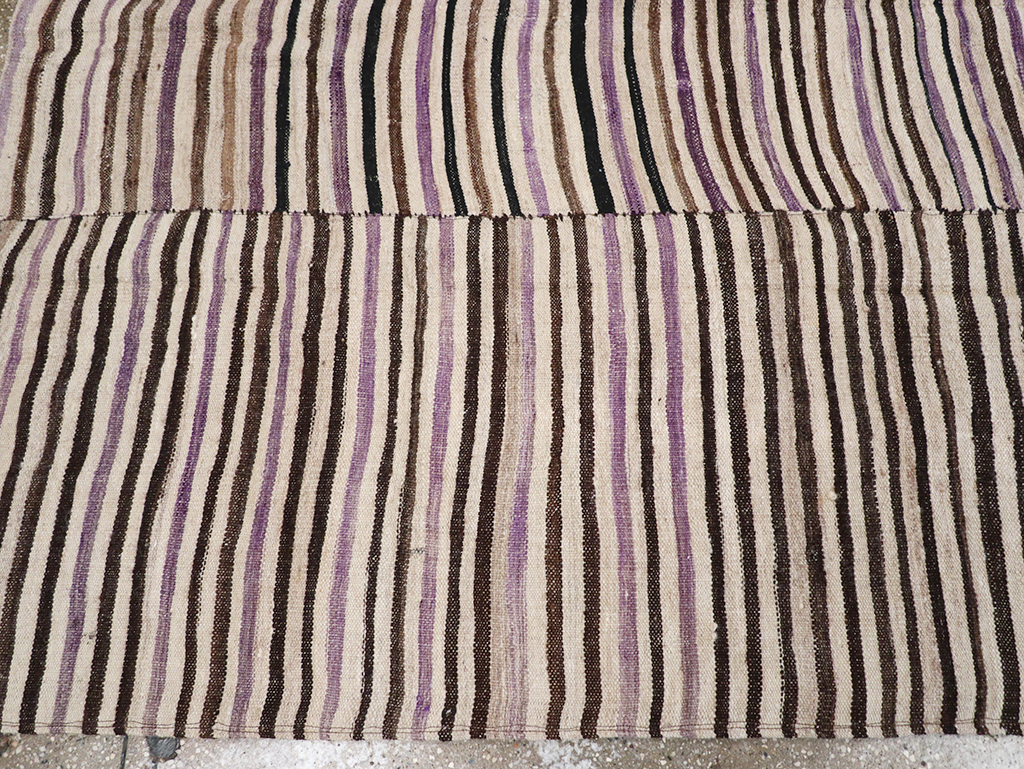 Vintage Persian Flatweave Kilim Accent Rug, No.28386 - Gss